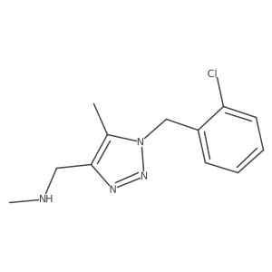 ({1-[(2-chlorophenyl)methyl]-5-methyl-1H-1,2,3-triazol-4-yl}methyl)(methyl)amine结构式