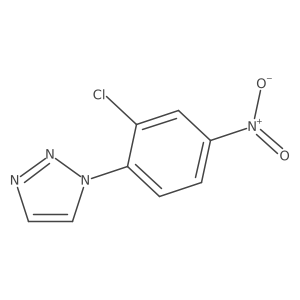 1-(2-Chloro-4-nitrophenyl)triazole结构式