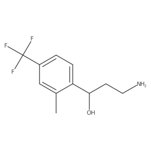 (1R)-3-amino-1-[2-methyl-4-(trifluoromethyl)phenyl]propan-1-ol Structure