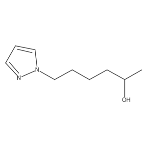 (2R)-6-(1H-pyrazol-1-yl)hexan-2-ol结构式