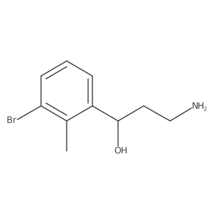(1S)-3-amino-1-(3-bromo-2-methylphenyl)propan-1-ol结构式