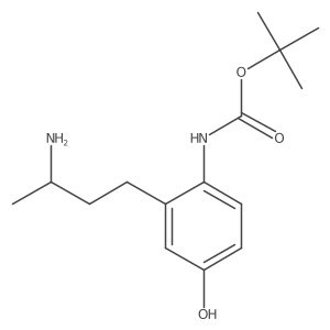 tert-butyl N-{2-[(3S)-3-aminobutyl]-4-hydroxyphenyl}carbamate Structure