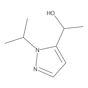 (1S)-1-[1-(propan-2-yl)-1H-pyrazol-5-yl]ethan-1-ol结构式