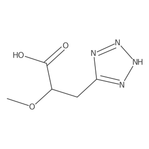 2-methoxy-3-(1H-1,2,3,4-tetrazol-5-yl)propanoic acid Structure