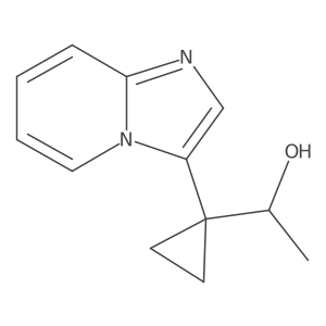 1-(1-{Imidazo[1,2-a]pyridin-3-yl}cyclopropyl)ethan-1-ol结构式