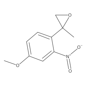 2-(4-Methoxy-2-nitrophenyl)-2-methyloxirane结构式