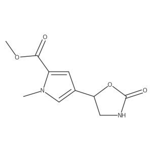 methyl 1-methyl-4-(2-oxo-1,3-oxazolidin-5-yl)-1H-pyrrole-2-carboxylate结构式