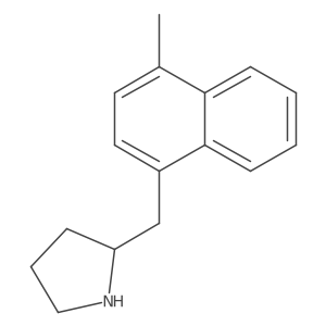 2-[(4-Methylnaphthalen-1-yl)methyl]pyrrolidine结构式