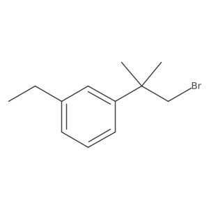 1-(1-Bromo-2-methylpropan-2-yl)-3-ethylbenzene Structure