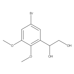 1-(5-Bromo-2,3-dimethoxyphenyl)ethane-1,2-diol Structure
