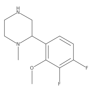 2-(3,4-Difluoro-2-methoxyphenyl)-1-methylpiperazine Structure