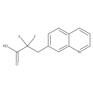 2,2-Difluoro-3-(quinolin-7-yl)propanoic acid Structure