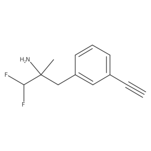 3-(3-Ethynylphenyl)-1,1-difluoro-2-methylpropan-2-amine结构式