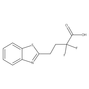 4-(1,3-Benzothiazol-2-yl)-2,2-difluorobutanoic acid Structure