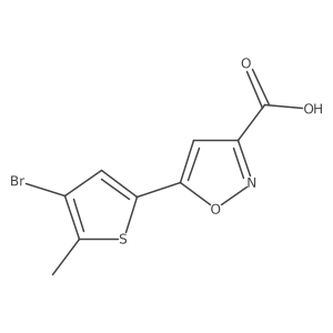 5-(4-Bromo-5-methylthiophen-2-yl)-1,2-oxazole-3-carboxylic acid结构式