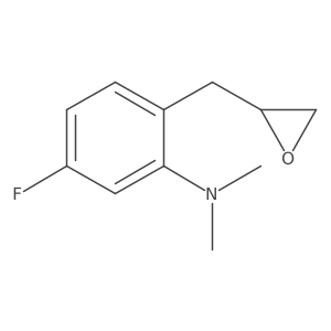 5-fluoro-N,N-dimethyl-2-[(oxiran-2-yl)methyl]aniline Structure