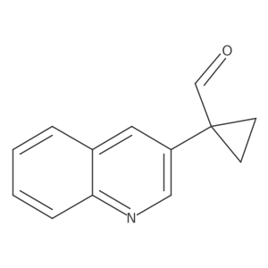 1-(Quinolin-3-yl)cyclopropane-1-carbaldehyde Structure