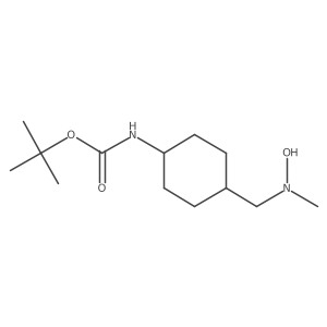 tert-butyl N-(4-{[hydroxy(methyl)amino]methyl}cyclohexyl)carbamate结构式