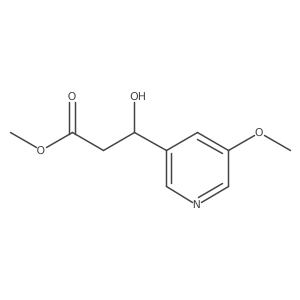 Methyl 3-hydroxy-3-(5-methoxypyridin-3-yl)propanoate结构式