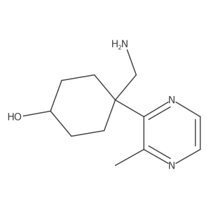 4-(Aminomethyl)-4-(3-methylpyrazin-2-yl)cyclohexan-1-ol Structure
