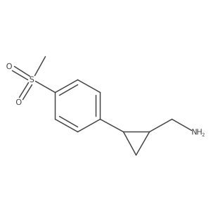 [2-(4-Methanesulfonylphenyl)cyclopropyl]methanamine结构式
