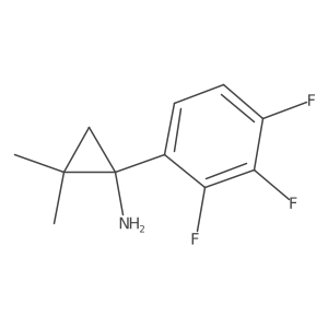 2,2-Dimethyl-1-(2,3,4-trifluorophenyl)cyclopropan-1-amine Structure