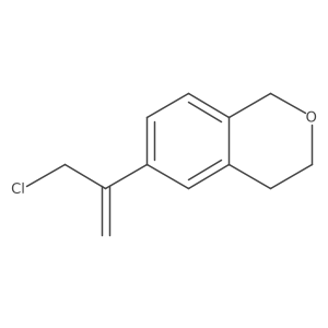6-(3-chloroprop-1-en-2-yl)-3,4-dihydro-1H-2-benzopyran结构式