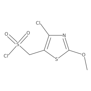 (4-Chloro-2-methoxy-1,3-thiazol-5-yl)methanesulfonyl chloride Structure