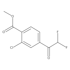 Methyl 2-chloro-4-(2,2-difluoroacetyl)benzoate Structure