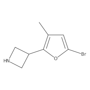 3-(5-Bromo-3-methylfuran-2-yl)azetidine结构式