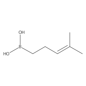 (4-Methylpent-3-en-1-yl)boronic acid结构式