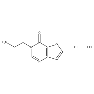 3-(2-Aminoethyl)-3h,4h-thieno[3,2-d]pyrimidin-4-one dihydrochloride Structure