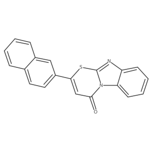 2-(Naphthalen-2-yl)-4H-benzo[4,5]imidazo[2,1-b][1,3]thiazin-4-one Structure
