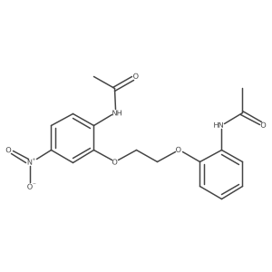 N-[2-[2-(2-Acetamido-5-nitrophenoxy)ethoxy]phenyl]acetamide结构式
