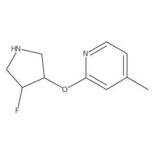 2-[(4-Fluoropyrrolidin-3-yl)oxy]-4-methylpyridine Structure