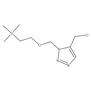 5-(Chloromethyl)-1-[[2-(trimethylsilyl)ethoxy]methyl]-1H-1,2,3-triazole结构式
