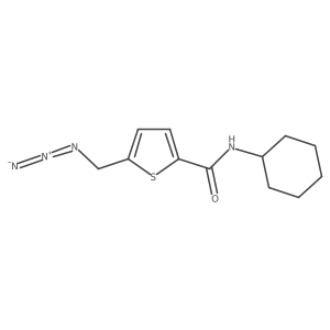 5-(azidomethyl)-N-cyclohexylthiophene-2-carboxamide结构式