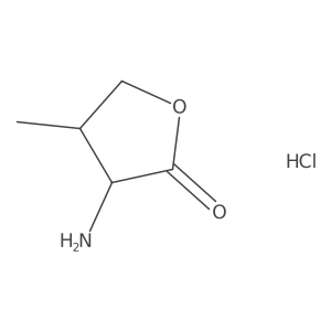 3-Amino-4-methyloxolan-2-one hydrochloride结构式
