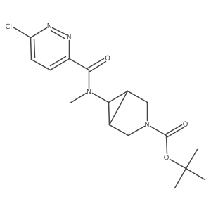 Tert-butyl (1S,5R)-6-[(6-chloropyridazine-3-carbonyl)-methylamino]-3-azabicyclo[3.1.0]hexane-3-carboxylate Structure