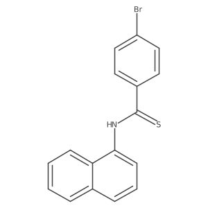 4-Bromo-N-(1-naphthyl)benzothioamide结构式