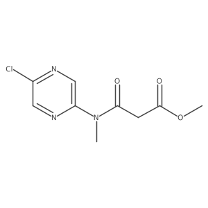 Methyl 3-((5-chloropyrazin-2-yl)(methyl)amino)-3-oxopropanoate Structure