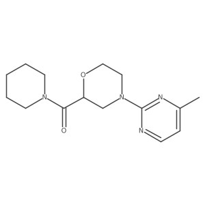 4-(4-Methylpyrimidin-2-yl)-2-(piperidine-1-carbonyl)morpholine结构式