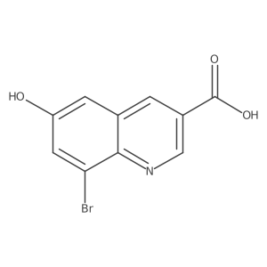 8-Bromo-6-hydroxyquinoline-3-carboxylic acid结构式