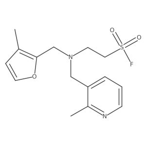 2-{[(3-Methylfuran-2-yl)methyl][(2-methylpyridin-3-yl)methyl]amino}ethane-1-sulfonyl fluoride结构式