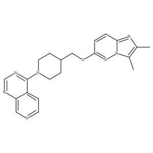 4-[({2,3-Dimethylimidazo[1,2-b]pyridazin-6-yl}oxy)methyl]-1-{pyrido[3,4-d]pyrimidin-4-yl}piperidine结构式
