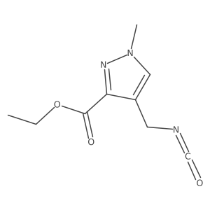 ethyl 4-(isocyanatomethyl)-1-methyl-1H-pyrazole-3-carboxylate Structure