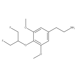 2-{4-[(1,3-Difluoropropan-2-yl)oxy]-3,5-dimethoxyphenyl}ethan-1-amine Structure