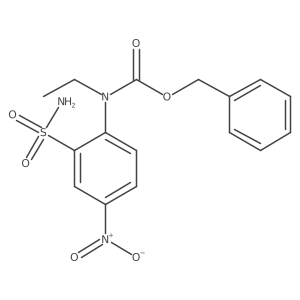 benzyl N-ethyl-N-(4-nitro-2-sulfamoylphenyl)carbamate结构式