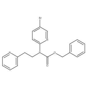 benzyl N-(5-bromopyridin-2-yl)-N-[2-(pyridin-2-yl)ethyl]carbamate结构式