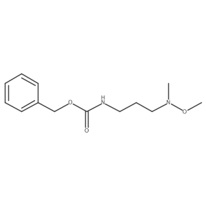 benzyl N-{3-[methoxy(methyl)amino]propyl}carbamate结构式